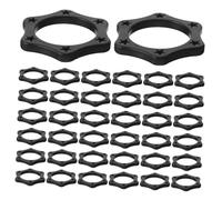 OFFSCH 30pcs Hexagonal Rubber Microphone Ring Mic Cover Protector Handheld Mic Roll Ring Shockproof Holder for Professional Audio