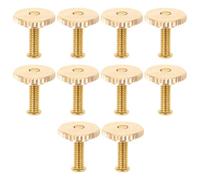 OFFSCH 30pcs Metal Pin Badge Backs Screw Fix Pin Backs for Artisans Hobbyists Golden Secure Grip Easy Handling DIY Markets Badge Accessories