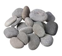OFFSCH 30pcs Natural Painting Rocks: Flat Smooth Rocks to Paint - Smooth Pebbles for Crafts Garden Hand Painted Garden Decoration