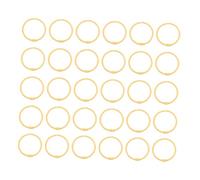 OFFSCH 30pcs Notebook Binding Rings Office Book Rings Notebook Snap Open Hinged Book Metal Office Index Card Binder Stationery Report Yellow