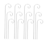 OFFSCH 30pcs Outdoor Shepherd Hooks Weather Resistant Metal Garden Stakes for Hanging Lanterns Bird Feeders Plant Baskets Elegant Multipurpose Poles