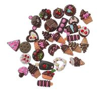 OFFSCH 30Pcs Tiny Simulation Dessert Models Fake Food Decors for Kitchen Home Bakery Display Photo Props and DIY Accessories