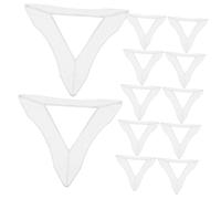 OFFSCH 30PCS Transparent Plastic Cube Base Stand Stable Multifunctional Tripod Holder for Puzzle Cubes Portable Mini Display Pedestal and Showcasing