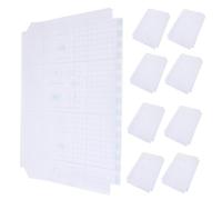 OFFSCH 30Pcs Transparent Thick Adjustable Book Covers Wear Resistant Protective Film Reusable Scratch Book Protector for School Notebooks