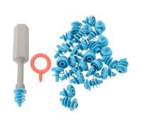 OFFSCH 32pcs Cardboard Construction Kit For Kids Diy Projects - Reusable Screws Set And Tool Building Set For Collaborative Learning And Hands-On Stem Activities Sky-blue