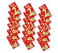 OFFSCH 36pcs Chinese Red Envelopes Lunar Year Snake Year Money Packets Gold Foil Lucky Hong Bao for Weddings Birthdays Celebrations Traditional Fortune Design