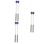 OFFSCH 3pairs Medium Yarn Mallets for Marimba Hard Yarn with Beech Handle for Indoor and Outdoor Percussion Playing