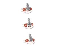 OFFSCH 3pcs Audio Potentiometers for Guitar Knurled Split Shaft Volume Tone Control Easy to Install Solid Replacement Parts for Upgrading Sound Quality