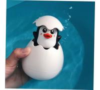 OFFSCH 3pcs Bath Water Spray Eggs Smooth Surface Safe Bathing Fun for Penguin Duck Dinosaur Designs Random Colors Random Color