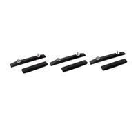 OFFSCH 3pcs Bridge with Saddle for Archtop Jazz Guitar Ebony Guitar Bridge Parts Lightweight Design for Easy Installation Smooth Polished for Enhanced Playability