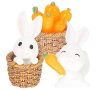 OFFSCH 3pcs Bunny Car Vent Clip Air Fresheners for Car Interior Resin Material Easy to Fix with Fragrance Activated by Wind Creative and Lovely for Female Friends