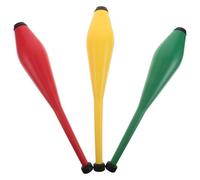 OFFSCH 3pcs Children's Juggling Toy Set Training Clubs Clown Acrobatic Plastic Stick Performance Equipment for Circus Stage Show