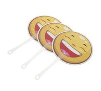 OFFSCH 3pcs Double-sided Emotion Face Paddles for Classroom Voting and Interaction Plastic True False Hand Display Boards for Student Engagement and Back to School Supplies