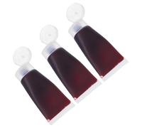 OFFSCH 3pcs Fake Plasma Props Halloween Prop Blood Makeup Fake Edible Blood Prank Vampire Artificial Halloween Horror Food Coloring
