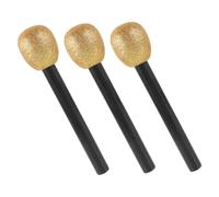 OFFSCH 3Pcs Imitation Microphone Toy Microphones for Kids Children 10.61X2.36X2.36In Lightweight Design Easy to Hold Glittered Foam Plastic Prop for Themed Party Dance Party