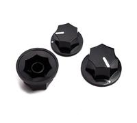 OFFSCH 3pcs Large Small Black Plastic Volume Tone Control Knobs for Guitar Accessories Jazz Style