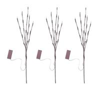 OFFSCH 3pcs Led Branch Light Simulated Tree Lighted Artificial Twig Decor for Pathway Xmas Home Vase Filler Willow Arrangement Without Battery