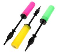 OFFSCH 3pcs Manual Balloon Pump Hand Held Air Inflator with Two-way Action for Basketball and Soccer Balls, Plastic Material, Suitable for Weddings and School Activities Random Color