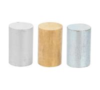 OFFSCH 3pcs Metal Cylinder Set for Physics Science Classes Precise Density and Specific Gravity Experiments Copper Iron Aluminum Cylinders for School Laboratory Research