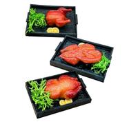 OFFSCH 3pcs Miniature Dollhouse Food Set Realistic Plastic Roasted Chicken Goose Duck for Kitchen Decor Craft Projects Pretend Play Accessories