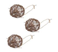 OFFSCH 3pcs Outdoor Bird Nesting Material for Hummingbird Feeder Light Brown Multi-purpose Nest Decor Easy Install for Garden Patio Attracts Wild Birds Chic Design