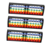 OFFSCH 3pcs Plastic Abacus for Portable Arithmetic Calculating Tool Lightweight Educational for Mental Math Learning and Counting Practice