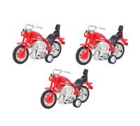 OFFSCH 3Pcs Pull-back Motorbike Simulation Motorcycle Models for Random Color Sturdy Energy-saving Play Vehicles Safe for Parent Interaction Random Color