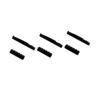 OFFSCH 3pcs Replacement Bridge Saddle and Nut Kit for Acoustic Guitar Black Guitar Accessory Easy to Cut for Fit Improve Sound Quality