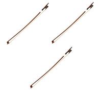 OFFSCH 3pcs Replacement Violin Bow 4/4 Size Wooden Violin Bow Horsetail Hair for Practicing