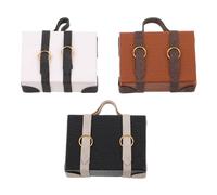 OFFSCH 3pcs Scale Dollhouse Luggage Cases for Briefcase Decor Portable Realistic Mini House Furniture Accessories
