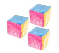 OFFSCH 3pcs Soft Large Dice with Clear Card Pockets for Early Learning Colorful Educational Cubes for Classroom Interactive Games and Family Play