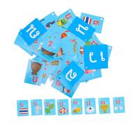 OFFSCH 4 Boxes Thai Learning Flash Cards for Early Educational with 180 Pcs Bilingual Vocabulary Builder and Speech Cards and Nonverbal