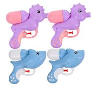 OFFSCH 4 pcs Cartoon Water Guns for Fun Outdoor Water for Beach Pool Cute Unicorn Shark Designs for Summer Parties Easy to Fill Bright Colors Great for Creating Joyful Memories