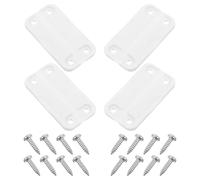 OFFSCH 4 Pieces Cooler Plastic Hinges Replacement Kit with 16 Screws for Igloo 50-165 Qt Ice Chest Cooler Sturdy Chest Freezer Hinge Repair Parts for Outdoor Camping and Maintenance