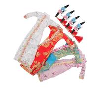 OFFSCH 4 Sets Doll Cheongsam Outfits Traditional Chinese Dress for Compatible with Various Dolls Easy to Wear Role Play Costume Party Accessories