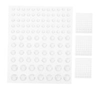 OFFSCH 4 Sheets Self Adhesive Transparent Dewdrop Stickers Lifelike Water Droplets Embellishments for DIY Scrapbooking Card Making Clear Nature Inspired Craft Charms