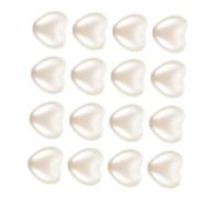 OFFSCH 400pcs Heart Shaped Abs Beads for Bracelet Making Dainty Valentines Day Embellishments DIY Craft Charms for Jewelry Scrapbooking and Home Decor Projects