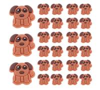 OFFSCH 40pcs Dog Theme Pencil Topper Decoration PVC Puppy Pencils Pen Charms Clips for Classroom Rewards Students Back to School Supplies