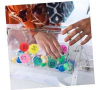 OFFSCH 40pcs Multicolor Numbered Plastic Bingo Balls for Raffle Draws Party Games Carnival Lottery for Birthday Bar Celebrations