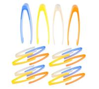 OFFSCH 40pcs Plastic Tweezers with Flat Tip for Fine Motor Skills Lightweight Portable Craft and Science Tools for Outdoor Exploration and Educational Activities