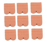 OFFSCH 40pcs Scale Mini Bricks Clay Tiles with Wave Pattern for Dollhouse Decoration Sturdy Handmade Miniature Brick Ornaments for DIY Craft and Landscape Modeling