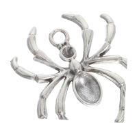 OFFSCH 48pcs Chic Halloween Spider Charms Metal Pendants for Jewelry Making DIY Spooky Crafting Accessories Seasonal Decorations for Festival Bracelets Necklaces Keychains