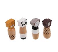 OFFSCH 4pcs Animal Building Blocks Montessori Fine Motor Skills with Matching Sensory Learning Educational Game for Preschoolers Indoor Outdoor Early Development