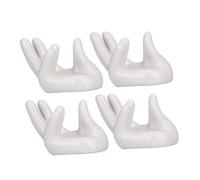 OFFSCH 4pcs Ceramic Hand Stands Portable Ocarina Holders Instrument Stands Brackets for Ceramic Ocarina Holder Hand Shaped Supply