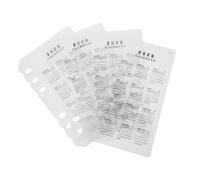 OFFSCH 4pcs Frosted Plastic Partition Board Calendar Dividers Transparent Calendar Inserts Date Organization 6-Hole Punched Dividers Monthly Planner Refills 2026 Notebook Refills