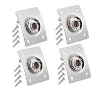 OFFSCH 4pcs Guitar Input Jack Socket Plate Guitar Mount Socket Electronic Plate for Electric Jack Replacement