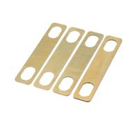 OFFSCH 4pcs Guitar Neck Shim Bass Neck Shim Brass Guitar Gasket Replacement Parts