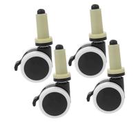 OFFSCH 4pcs Heavy Duty High Chair Replacement Wheels for Dining and Chairs Smooth Swivel Casters with Quiet Plastic Construction Easy Install Furniture Caster Wheels for Random Color