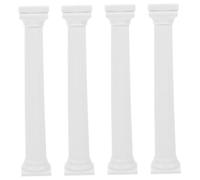 OFFSCH 4Pcs Large Vintage Roman Column Cake Stands Pillars Set for DIY Multi-Tier Cake Decoration and Support, Traditional Roman Decor for Weddings and Birthday Party Displays