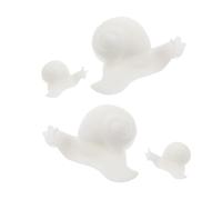OFFSCH 4pcs Mini Snail Resin Filler Small Lifelike Snail Figurines for Epoxy Resin Crafts DIY Embellishments Fine Decorative Fillers for Jewelry Making and Landscape Models